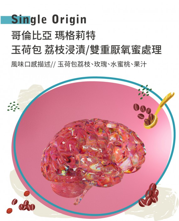 哥倫比亞 瑪格莉特 玉荷包 荔枝浸漬/雙重厭氧蜜處理